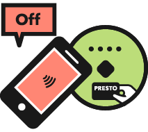 PRESTO Contactless Tap Off