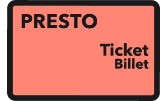 illustration of PRESTO ticket